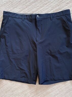 Golf America Men's Flat-Front Navy Golf Performance Shorts